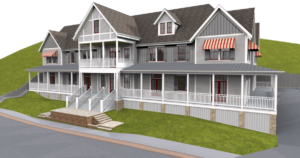 Rendition of the new lodge to be constructed at The Inns at St. Albans in St. Albans, Missouri