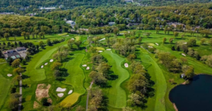 Aerial view of Rock Spring Golf Club in West Orange, New Jersey