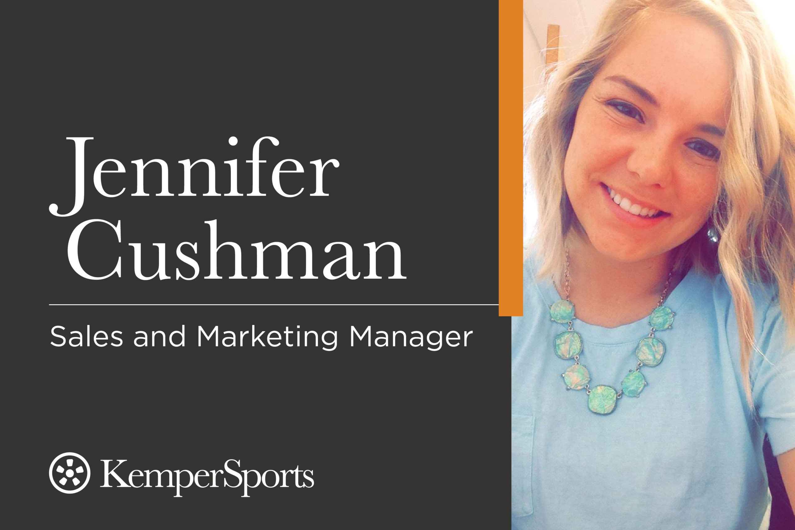 Staffer Spotlight Jennifer Cushman KemperSports