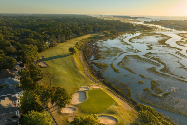 Overview of Tidewater Golf Club, golf course.