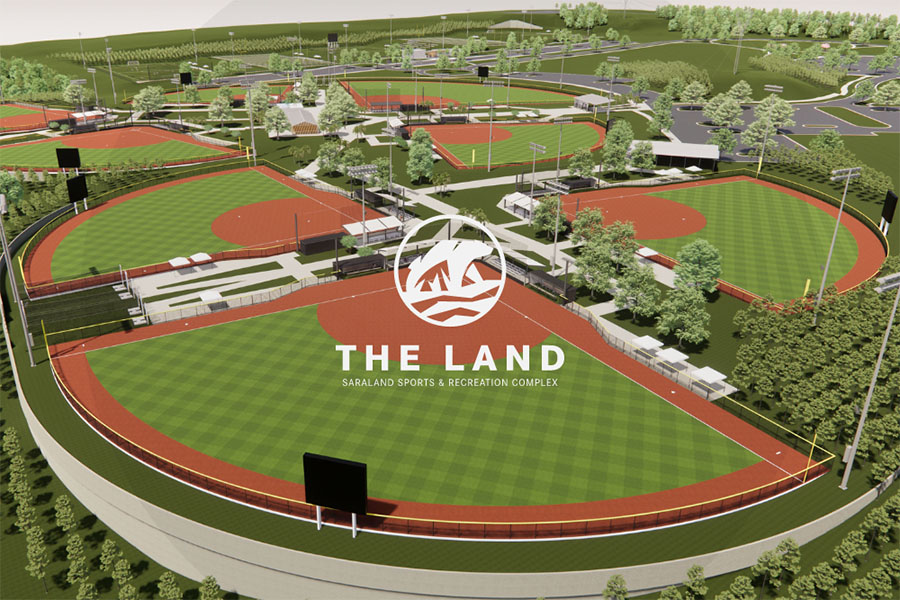 Overview of the Saraland Softball/Baseball field complex