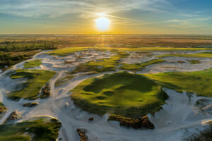 Overview of a golf course