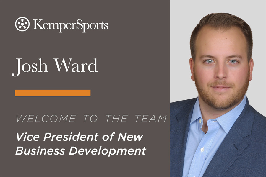 Graphic of Josh Ward. Text Reads, "Josh Ward, Welcome to the team. Vice President of new business development."