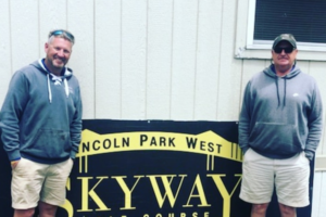 Fred (left) pictured with Skyway Assistant Superintendent Jim Robertson