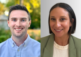 Headshots of Kevin Fitzsimons and Dariel Farien, KemperSports' newest regional sales and marketing directors.